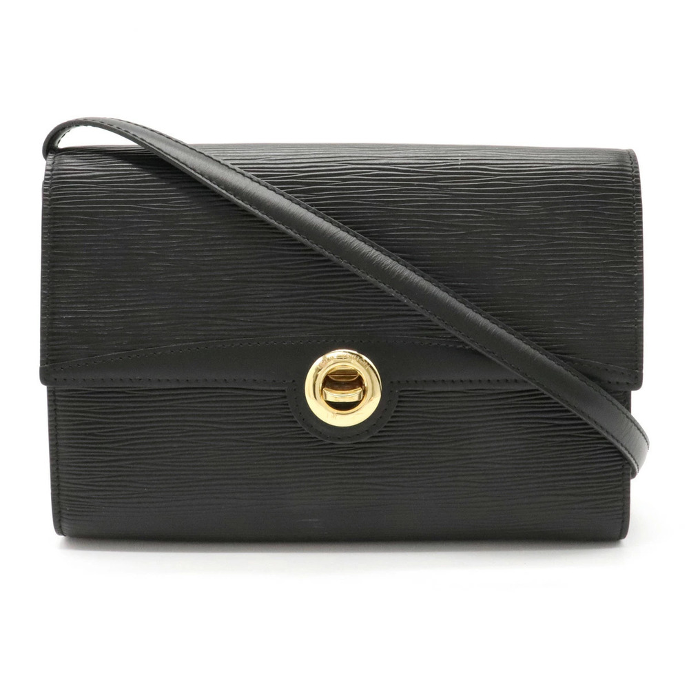 Louis Vuitton Epi Arche Shoulder Bag Pochette Crossbody Clutch Noir Black